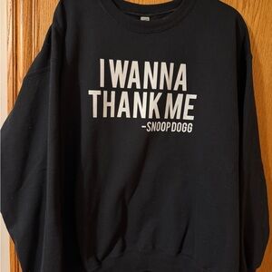 Black Snoop Dogg Graphic Sweatshirt